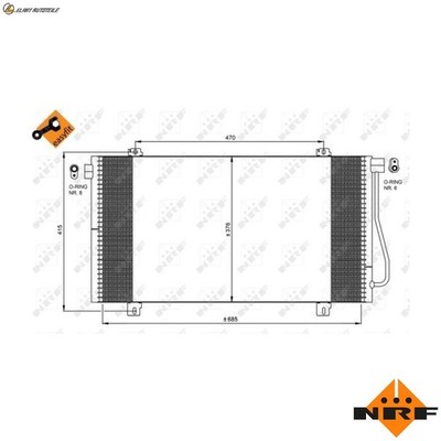 KONDENSATOR KLIMAANLAGE 350030 FÜR RENAULT MASTER/II/Van/Bus/Platform/Chassis