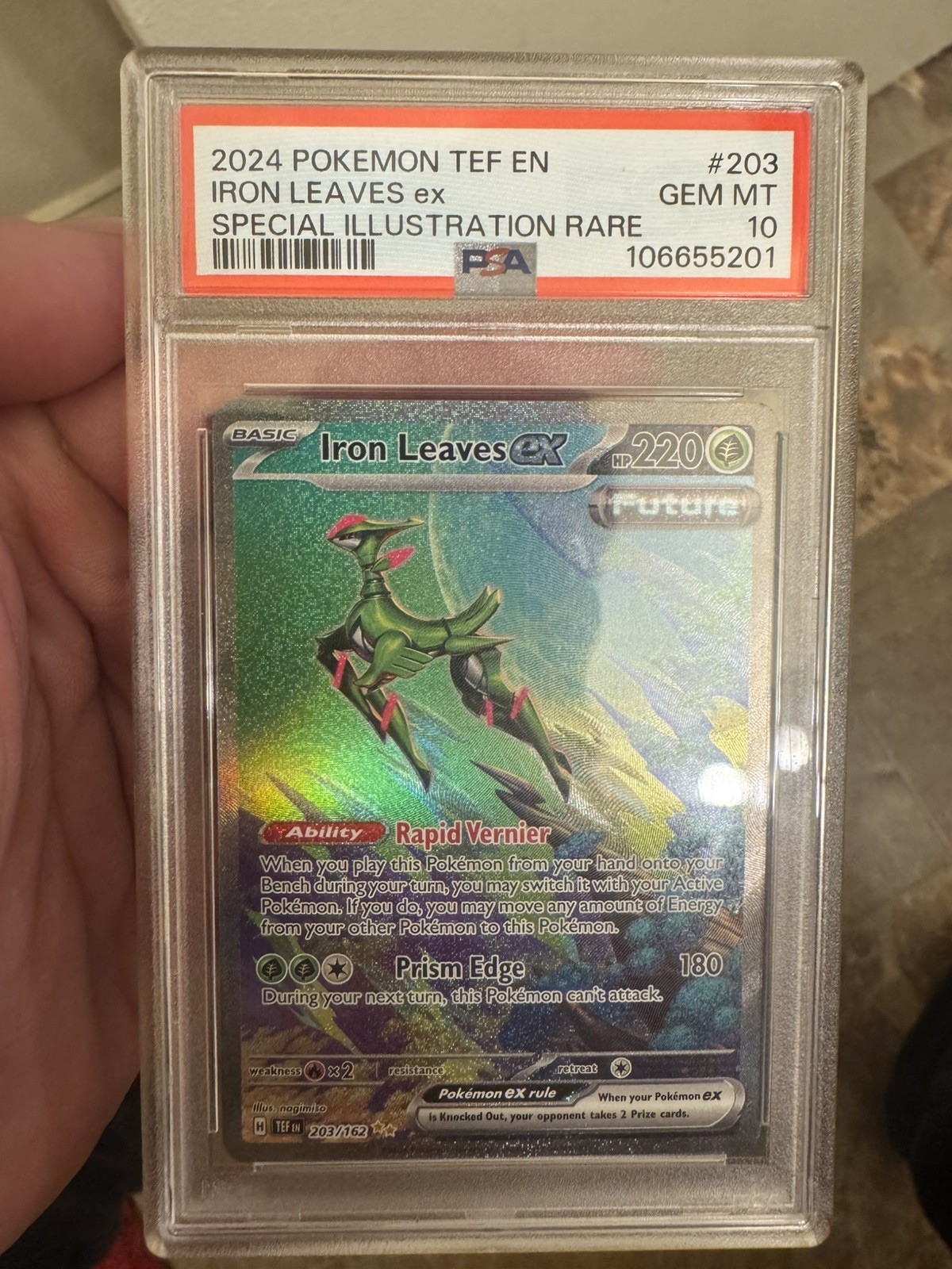 Iron Leaves ex - 203/162 - SV05: Temporal Forces (TEF) (PSA 10)
