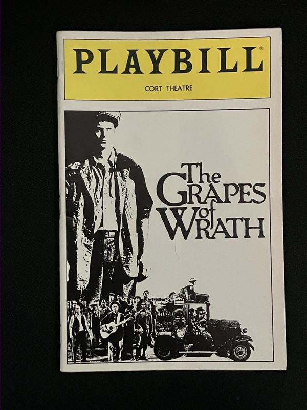 The Grapes Of Wrath Broadway Musical Vintage 1990 Playbill Cort Theatre
