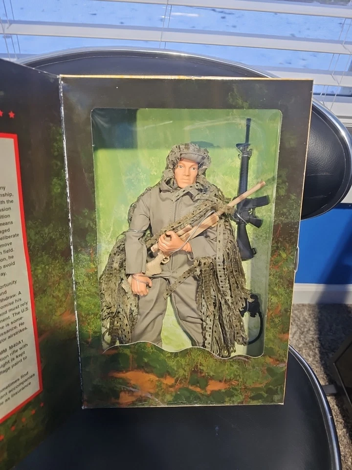 1996 Новый GI Joe Классическая Коллекция Ограниченный Выпуск Снайпер Корпуса морской пехоты США Новый в коробке - Изображение 2 из 4