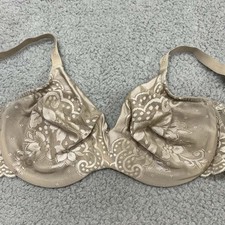Vanity Fair Bra 38D Underwire 75015 Smooth Moves Lace Underwire Bra Unlined VTG