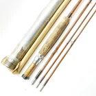 Unmarked Bamboo Fly Fishing Rod. Refinished Heddon? 9’. W/ Tube & Sock.