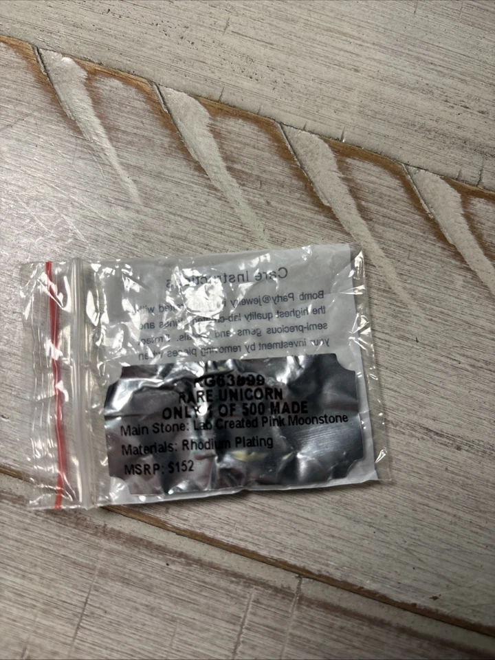 Bomb вечеринки деликатесы редкая единорог розовый лунный камень родий размер 6 - Изображение 4 из 4