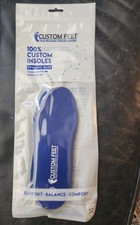 CUSTOM FEET HEAT MOLDABLE ORTHOTIC INSOLES ,DYNAMIC BLUE SIZE US Eu Size 32