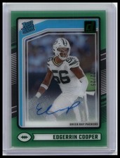 2024 Clearly Donruss #98 Edgerrin Cooper Rated Rookie Autographs Green #/25