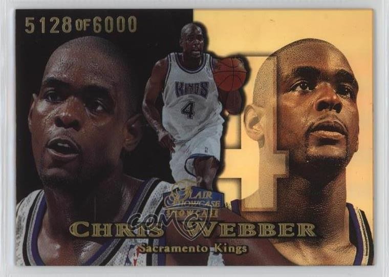 1998-99 Flair Showcase Row 1 5128/6000 Chris Webber #67 HOF 7sd