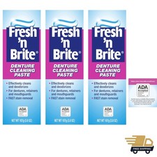 Fresh 'n Brite Denture Cleaning Paste For Dentures, Removable Partial Denture...