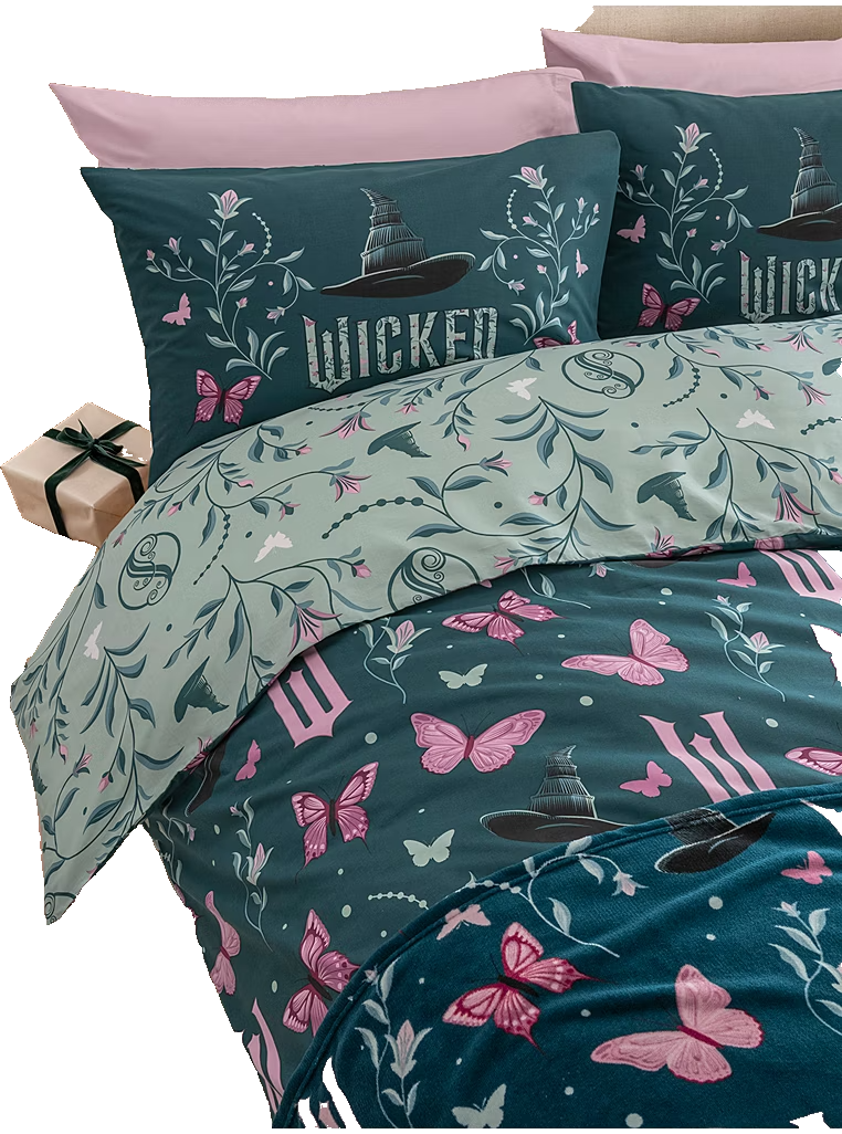 OFFICIAL WICKED FABULOUSLY WICKED REVERSIBLE DOUBLE-SIZE DUVET COVER SET NEW!