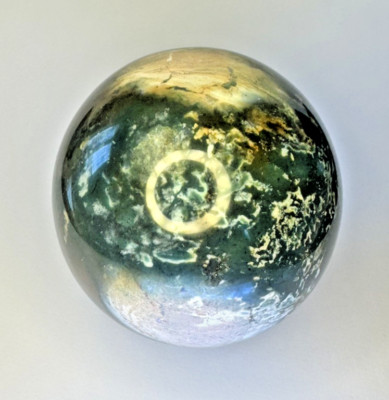 Unikat 6-6,5cm Ozean Jaspis Viel Glück Kristall Edelstein Kugel Deko Geschenk