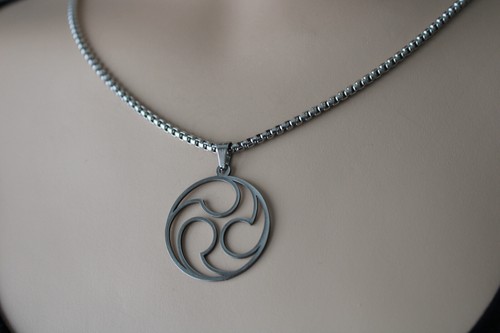 Halskette Symbol MMF Triskele Fetisch Lifestyle Edelstahl Boxkette MFM - Picture 6 of 21