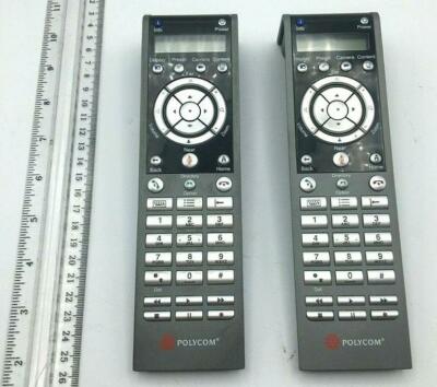 Polycom Lot of 2 HDX Video Conferencing Remote Control 20111018 Working 