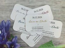 Personalised Wedding Save The Date Evening Magnet Envelopes Invite Cards VT301h