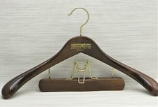 Vintage BLOOMINGDALE'S Mahogany Wood Coat Jacket  Pants Hanger West Germany