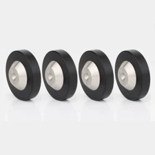 4PCS 39x13mm Stainless Graphite Speaker Isolation Spike Feet Mat Floor Base Pad