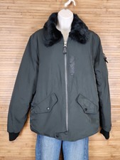 Native Youth Black Full Zip Parka Jacket Womens Size Medium M