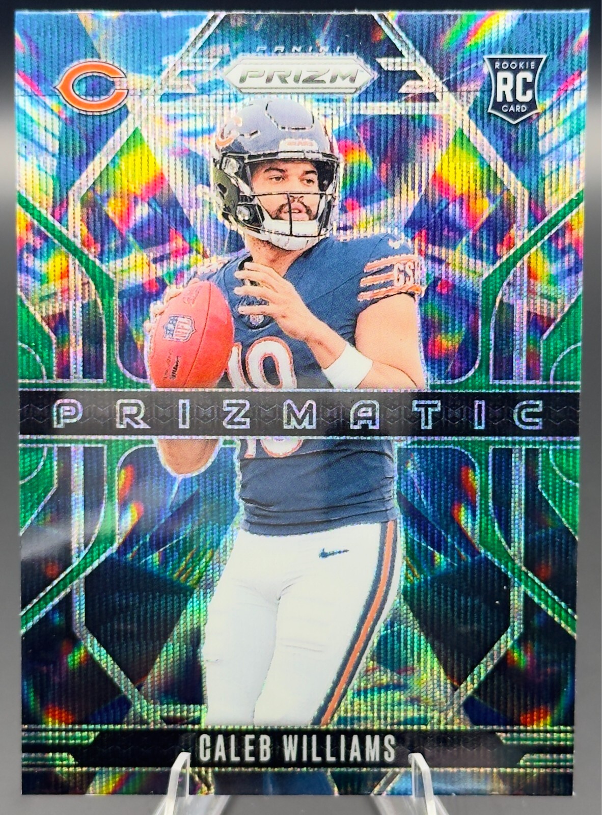 2024 Panini Prizm - Prizmatic Caleb Williams #1 Green Wave Prizm (RC)