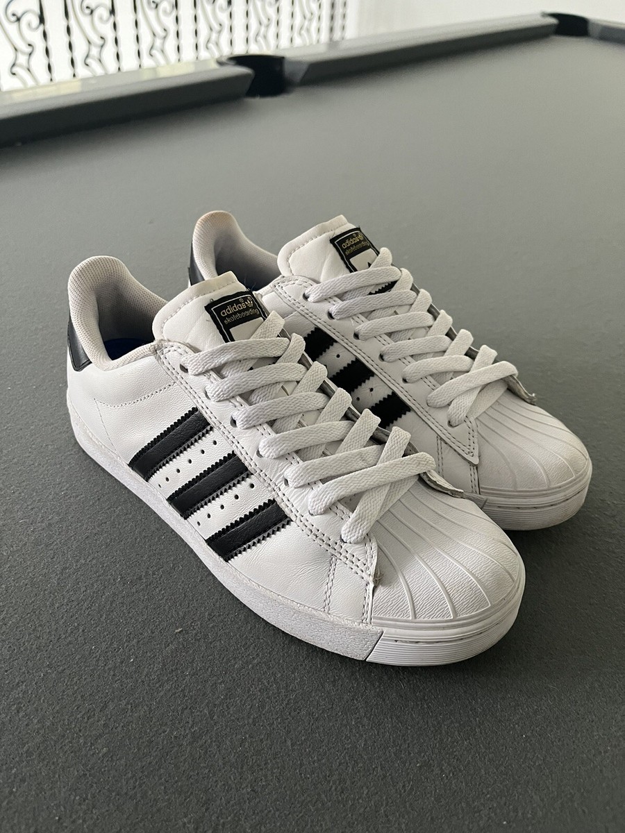 ADIDAS SUPERSTAR Originals White Black Gold Men's Size 5 UK