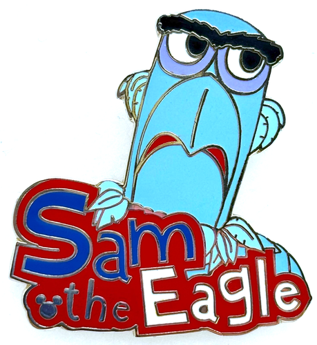 VERY RARE! 2005 - DISNEY MUPPETS Trading Pin - SAM THE EAGLE - Cast Lanyard Pin