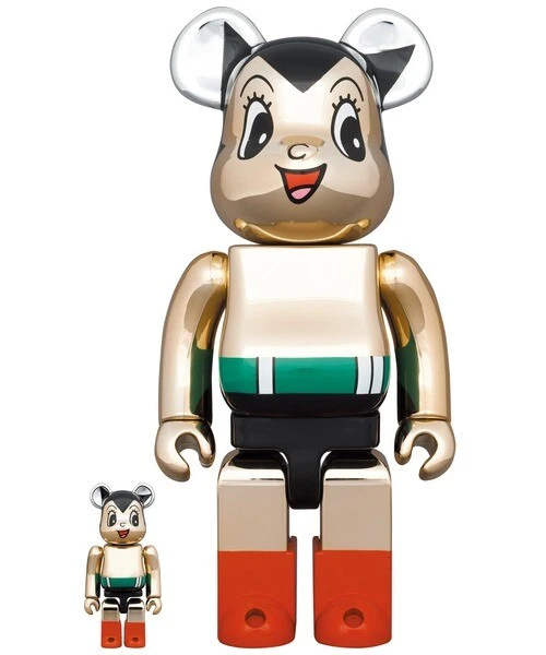 Figure BE@RBRICK Astro Boy CHROME Ver.100% & 400% Toy
