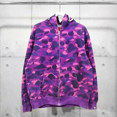 purple  COLOR CAMO SHARK FULL ZIP HOODIEメンズ