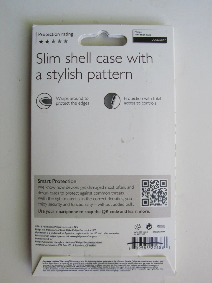 Funda delgada Philips iPod Touch - Rosa/Verde Flores DLA8255/17 Nueva Foto 2 de 2