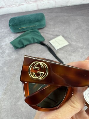 Gucci Sunglasses GG0142SA 002 Women S Havana Gucci Eyewear  display picture 1