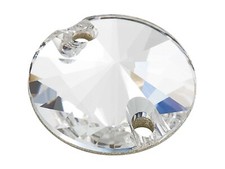 Preciosa Czech MC Rivoli Flatback 2-hole Sew-on Stone clear Crystal 10-12-14mm