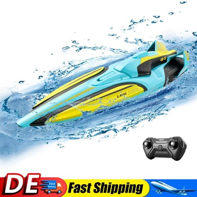 ACAGALA RC Boot 30 Km/h - IPX7 Wasserdichtes Fernsteuerboot 2,4 GHz