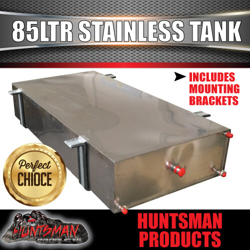 Caravan Camper Trailer 4wd 85 Litre Stainless Steel Water Tank