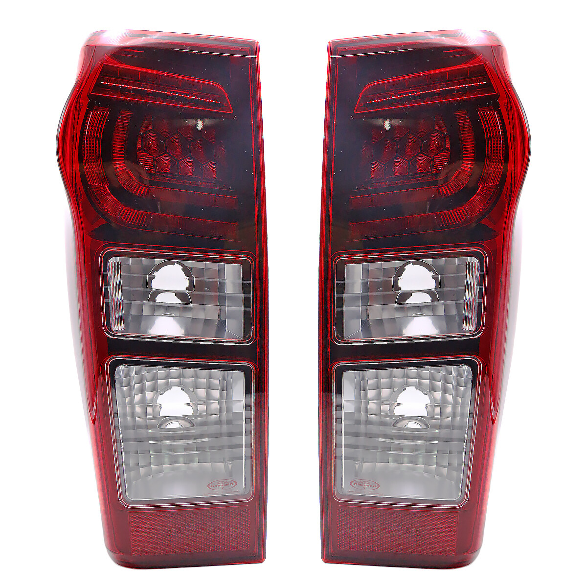 Lh+Rh LED Dark Red Lens Rear Tail Lamp Fits Isuzu D-max X-Series