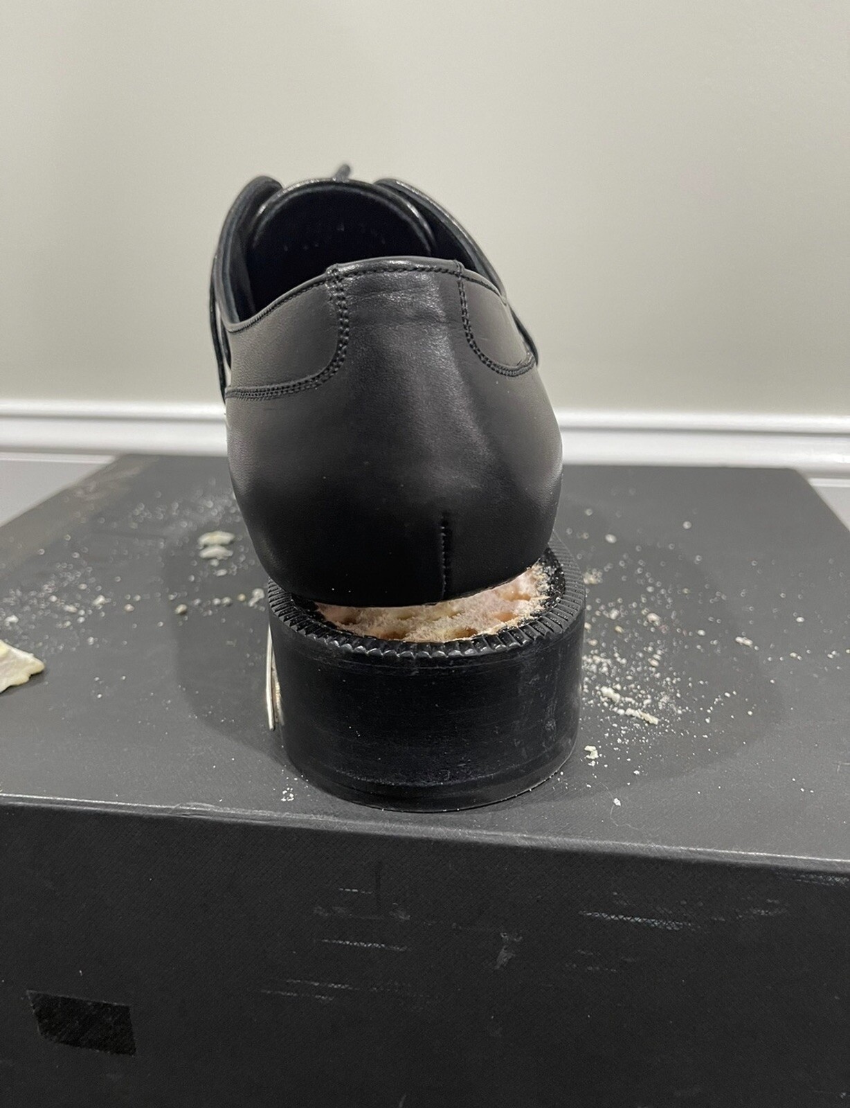 dior metal toe derby