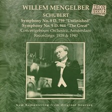 Schubert Symphonies Nos. 8 9 WILLEM MENGELBERG Iron Needle CD IN 1379 MINT
