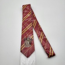 Harry Potter Gryffindor House Crest Red Gold Stripe Neck Tie Halloween Costume