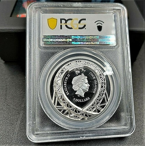 2021 COOK ISLANDS LOOP The LOOP High Relief 1oz SILVER PROOF COIN PCGS PR70 FDI - Picture 4 of 7