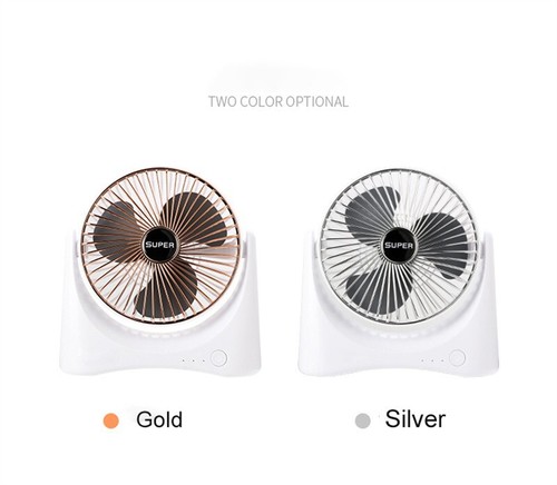 Rechargeable Mini Desk Fan Oscillating Quiet 3-Speed Portable Personal Cooling - Picture 18 of 36