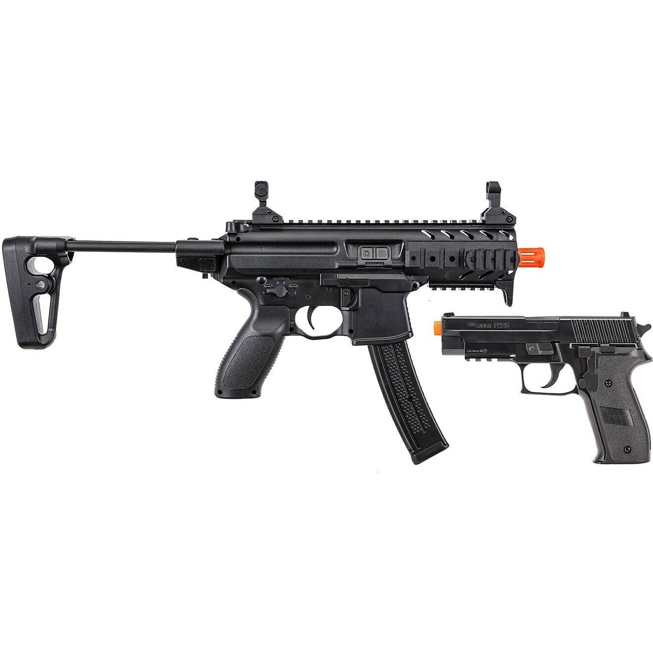 エアガンセット p226 M1911A1 M870 MP7A1 その他 Sig Sauer SIG1 MPX 6mm Spring Airsoft Gun & P226 Pistol Bundle
