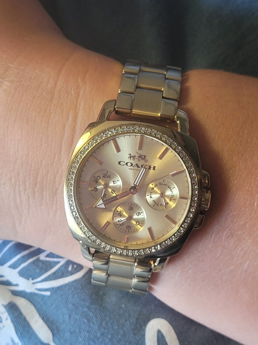 Coach Gold Boyfriend Watch COACH® GB | Boyfriend 38 Mm Gold Plated Multifunction  main image 4