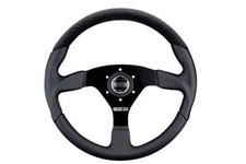 Sparco L505 Street Steering Wheel 350mm Diameter 33mm Dish Black Leather Suede