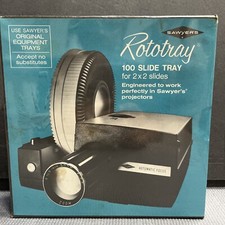 1960's Sawyer's Rotary 100 Slide Tray 2X2 Film Photography Film, Factory Sealed