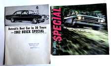 1962  BUICK SPECIAL: TWO CAR / AUTO BROCHURES (2 ITEMS) BEST IN 30 YEARS