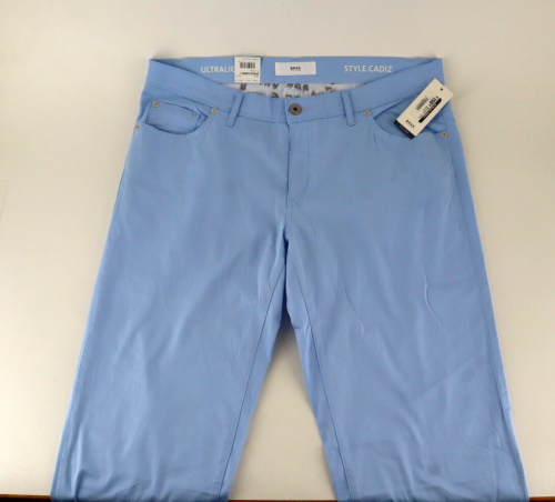 Pantalones BRAX Estilo Cádiz U Para Hombre 36 34 Azul Claro Pierna Recta Ultraligeros - Imagen 1 de 17