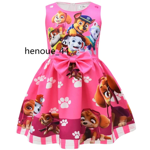 minnie stitch Cartoon Bowknot Dress Skirt Princess Party Birthday Fancy girl - Picture 56 of 69