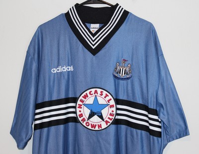 Newcastle United 96/97 Blue Away Jersey Football Premier League 
