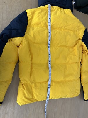 $348 Polo Ralph Lauren Medium Big Pony Yellow Puffer Down Jacket