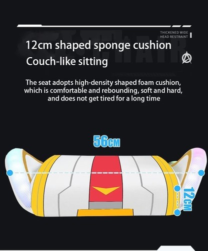 2025 New Gaming Chair Cool LED Lighting Office Home Computer Cadeira Reclining - Picture 9 of 22