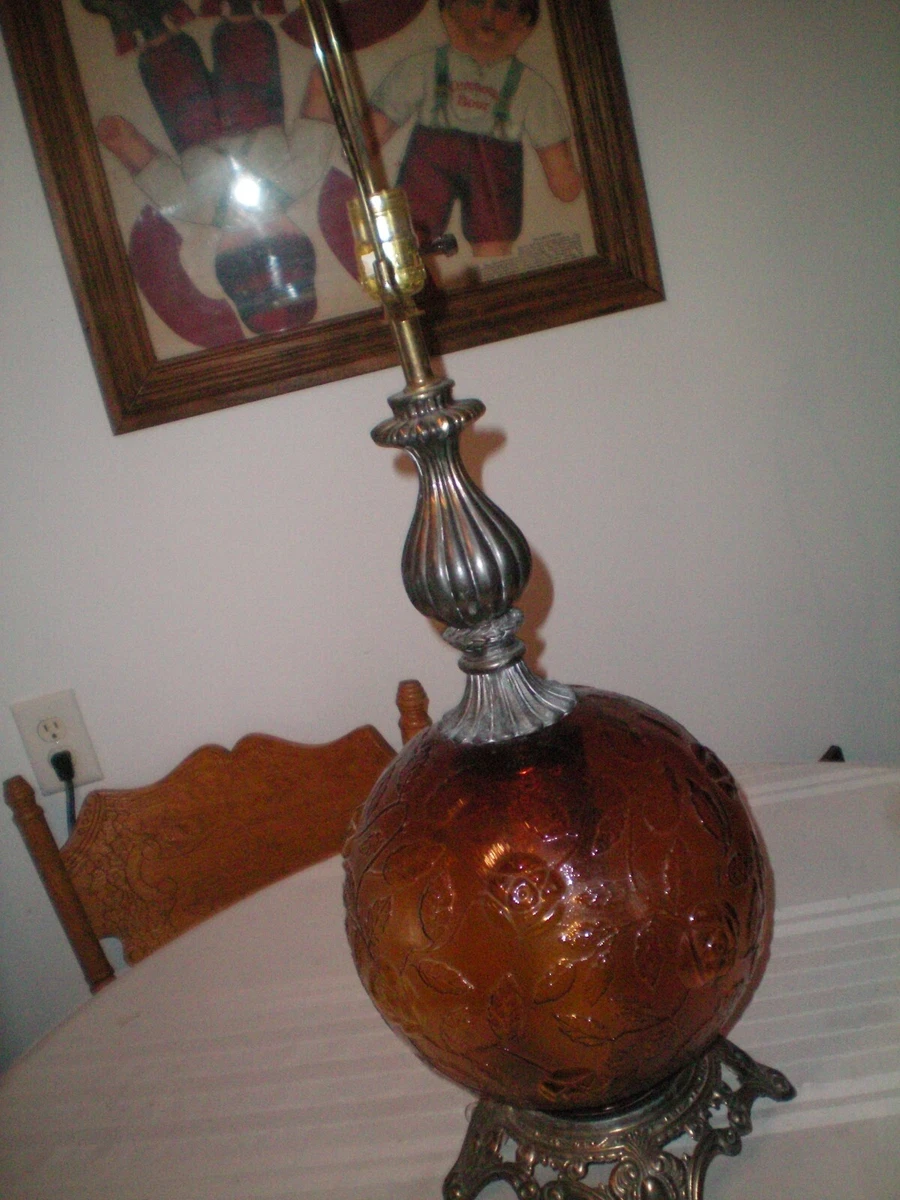 Vintage glass 2024 ball lamp