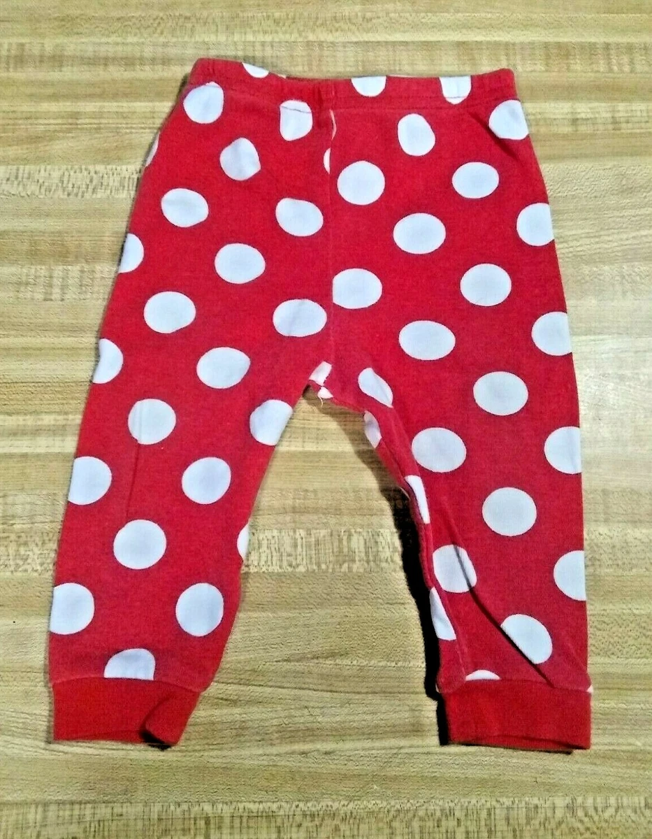 Unbranded Baby Girl Size 12 Months 100% Cotton E/W Red Polka Dot