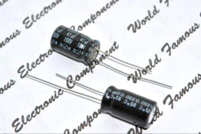 10pcs - SANYO 47uF (47µF) 100V O.E13 Radial Electrolytic Capacitor