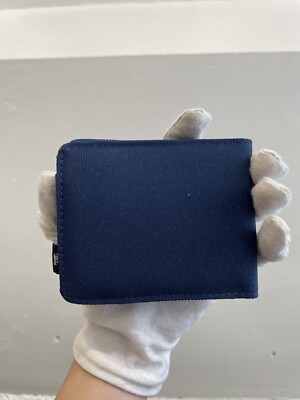 Authentic STUSSY Dark Blue Canvas Logo Bifold Wallet | eBay