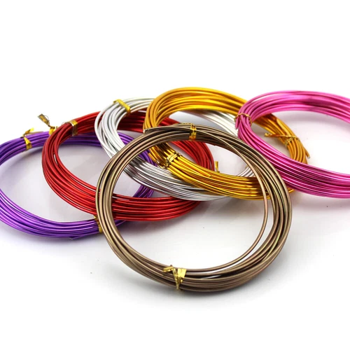 1mm 2mm 3mm Colorful Aluminum Wire Bending Wire Jewelry Wire Craft Wire 5 Meters - Bild 6 von 25